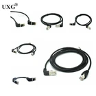 Сетевой кабель Cat5 RJ45 с поворотным углом 1 м, Ethernet-кабель Cat 5 с поворотным штекером под углом 90 градусов