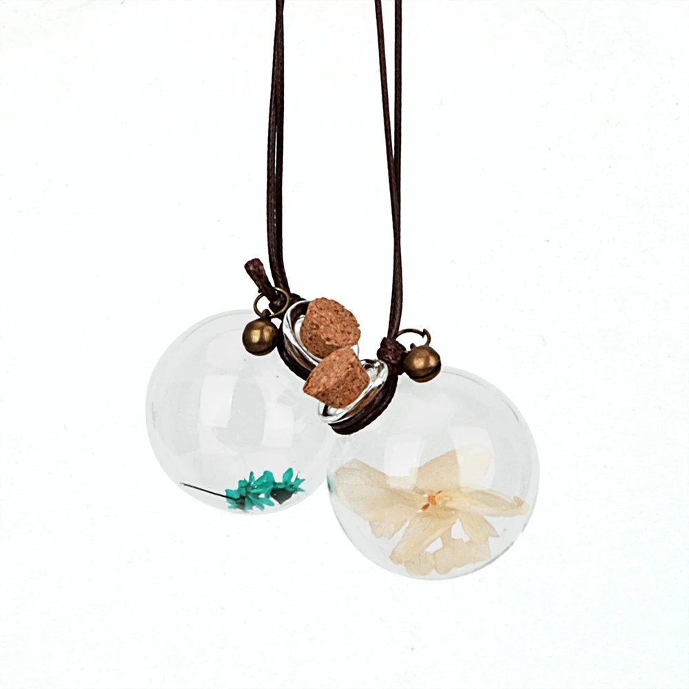 Подвесной автомобильный ароматизатор LEEPEE с цветком пустая стеклянная бутылка