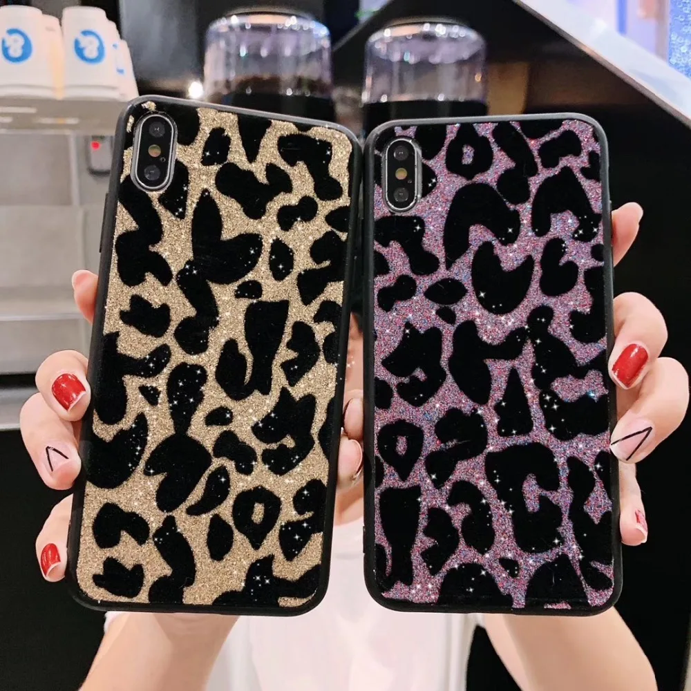 Модный Леопардовый Блестящий Мягкий чехол из золотой фольги для iPhone 11 Pro 8 plus 6 6s plus 7 plus чехол для iPhone X XR XS Max coque capa