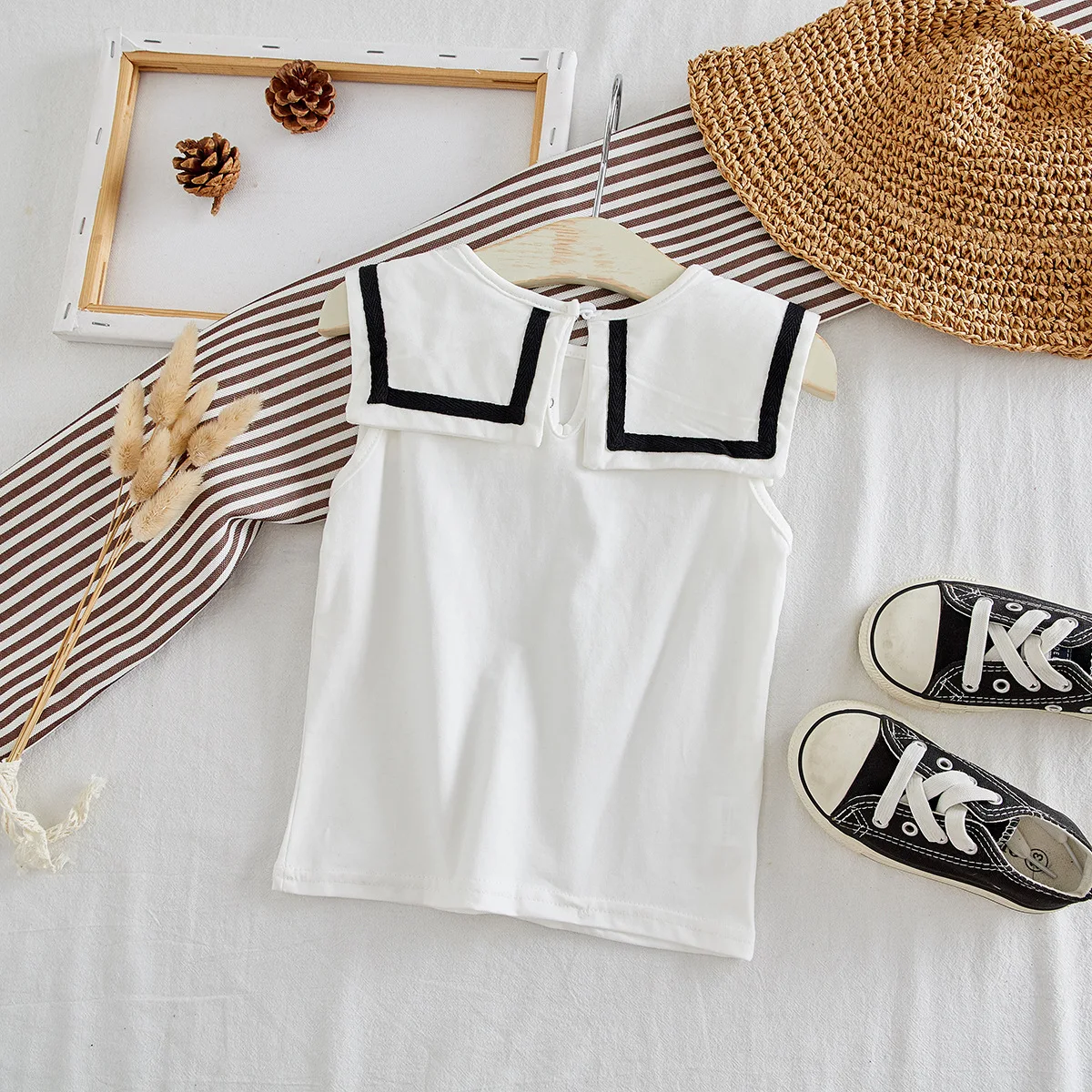 Детские комплекты одежды для девочек летняя новая стильная брендовая одежда