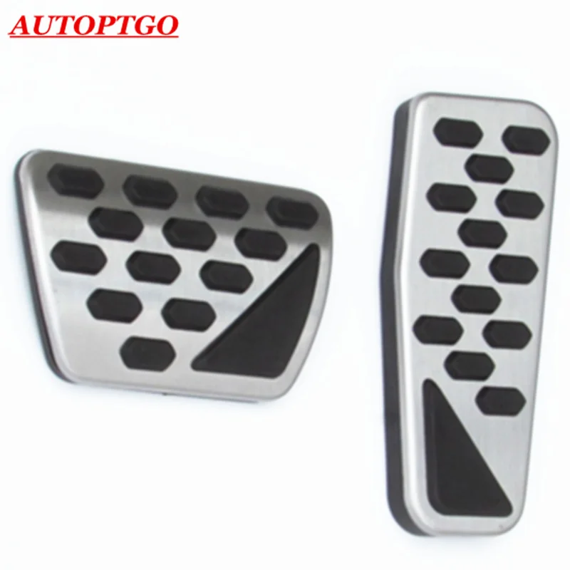

Car Styling Stainless Steel + Rubber Foot Gas Brake Pedal Pad Cover Accessories Kit For Jeep Wrangler 2019 Newest