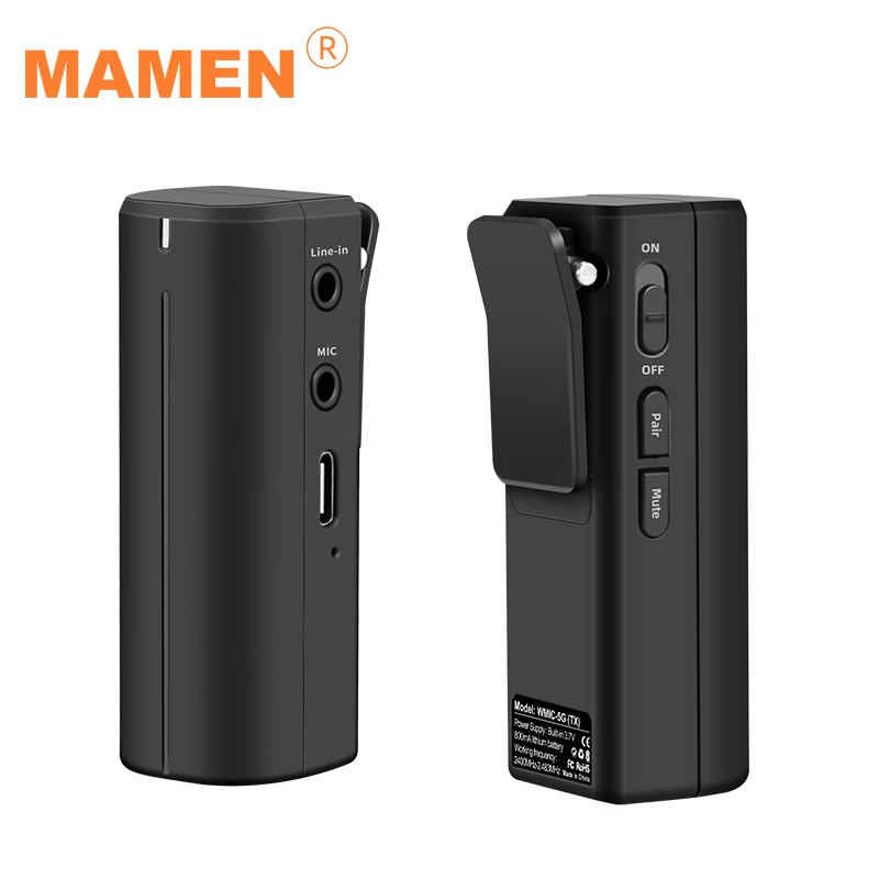 Портативный беспроводной микрофон MAMEM 2 4 ГГц HD цифровой петличный 50 15 кГц прием