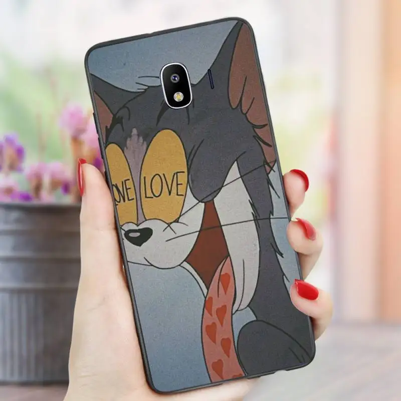 

Cat TOM Mouse JERRYS Phone Case For Huawei nova 5 6 7 pro Y5 2019 prime 2018 Y9s Y7 Black Soft nax fundas cover