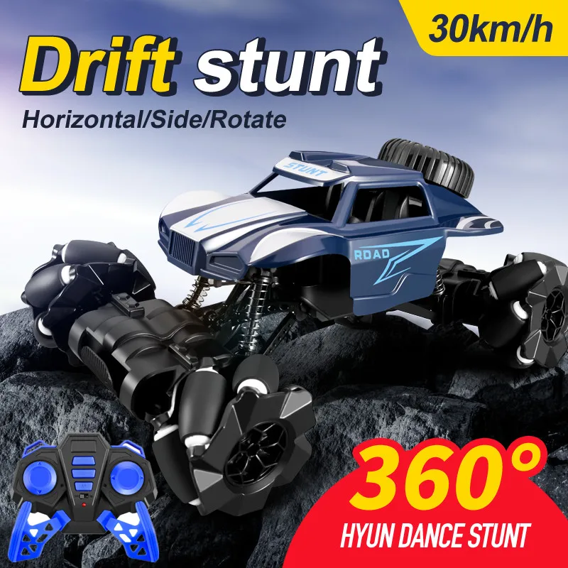 

All-Terrain Off-road Remote Control Buggy 30KM/H Lateral Drift 360-Degree Stunt Rotation Independent Shock Absorber RC Car Model