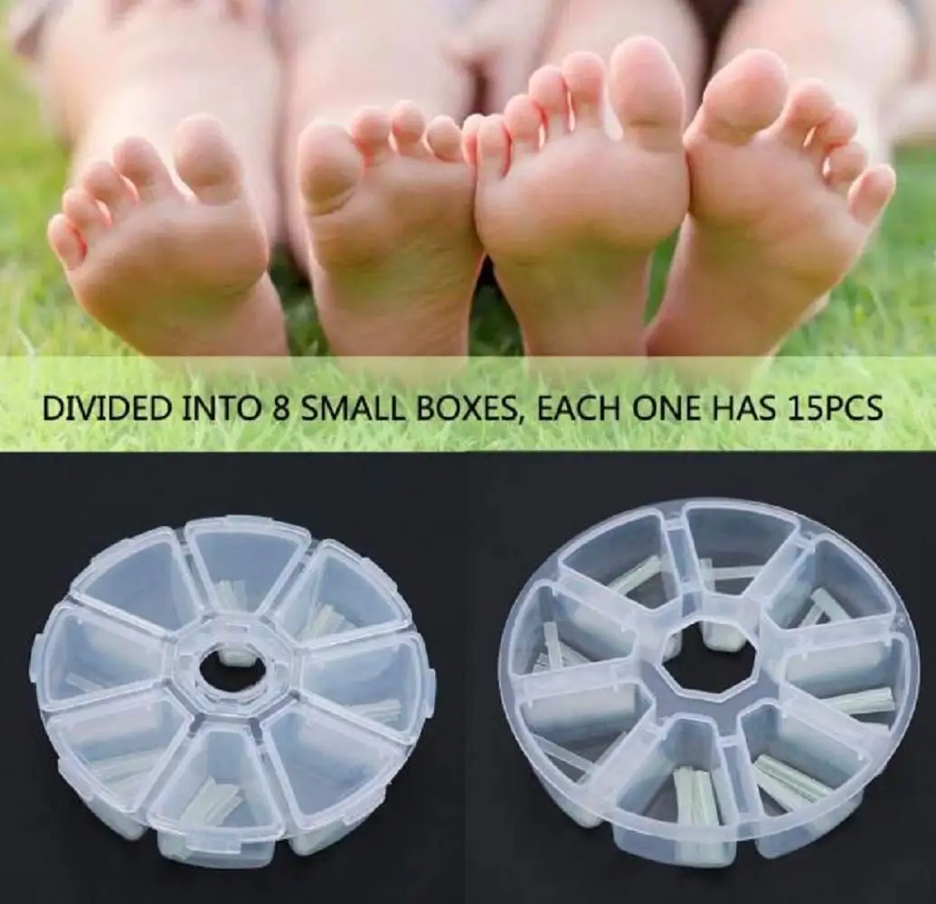 120 шт./кор. вросшие ногти Педикюр ног &quotфранцзуский маникюр&quot для выпрямления