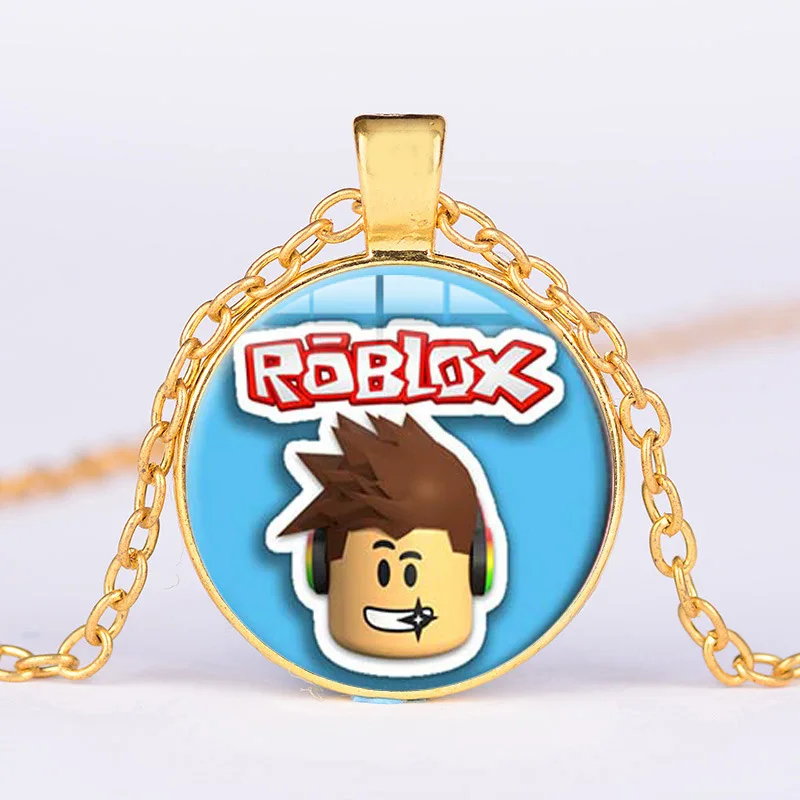 Roblox мультфильм игра кулон цепочка украшение для мужчин дети ожерелье унисекс