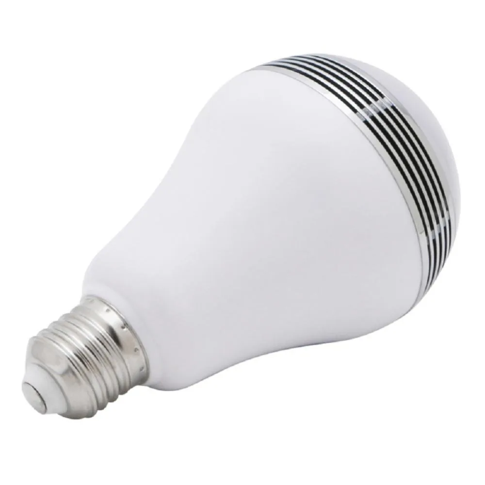 

Wireless Smart Dimming E27 Bulb RGBW 10W Audio Speaker KTV Party Bedroom Bar Table Lamp Color Control Controlled by WiFi App