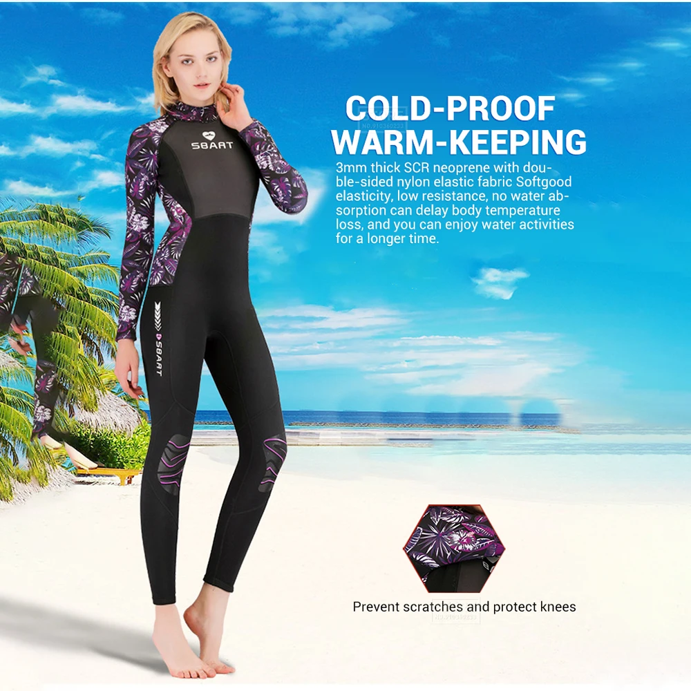 Неопреновый гидрокостюм для женщин 3 мм кайтсерфинга виндсерфинга серфинга