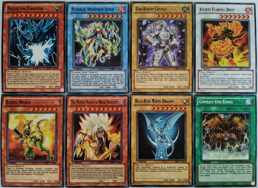 41 шт./компл. Yu Gi Oh! игровые карты Классическая игра юджиох английские карточки