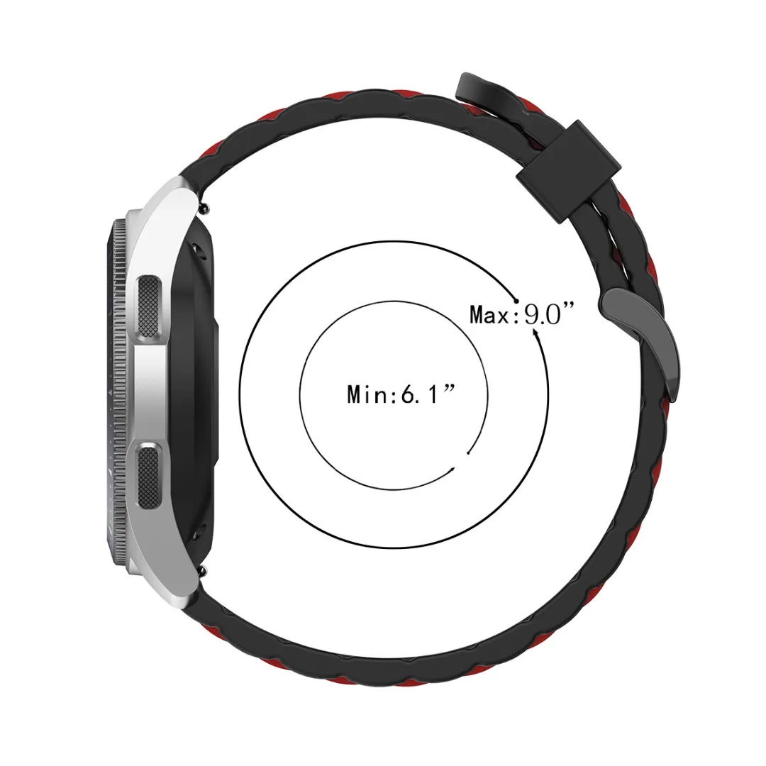 

22mm Fashion Silicone Replacement Strap For Samsung Galaxy Watch 3 45MM/Galaxy Watch 46mm Adjustable Sport Wristbands