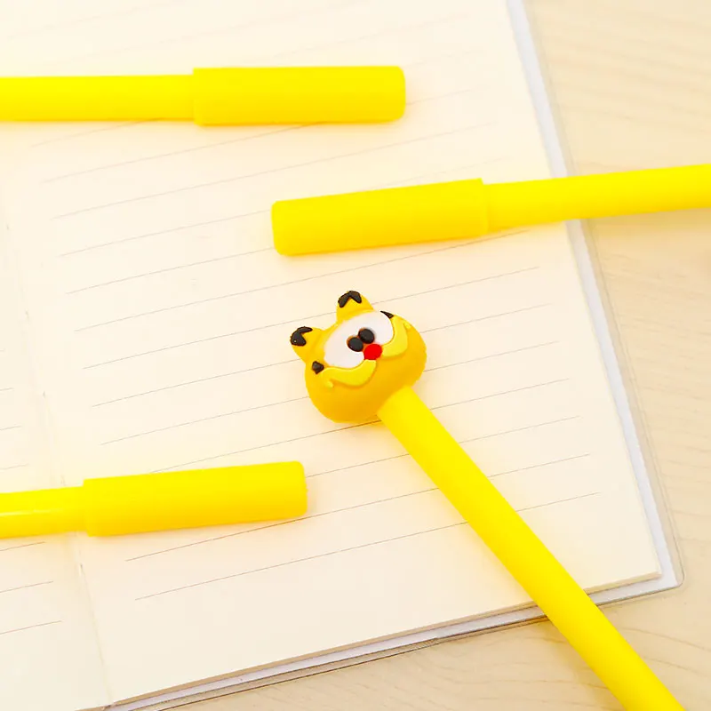Funny Kawaii Cat Gel Pen Cute Anime Kawai Stationery School Office Store Supplies Kids Cartoon Stationary Black Blue Ink Thing | Канцтовары