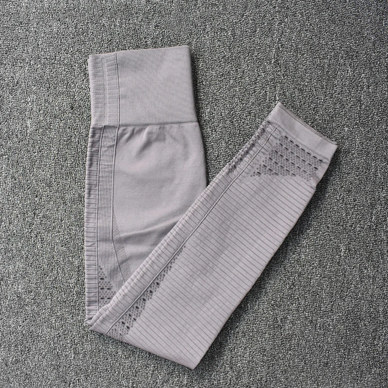 Женский бесшовный спортивный костюм для йоги комплект из 2 предметов спортивная