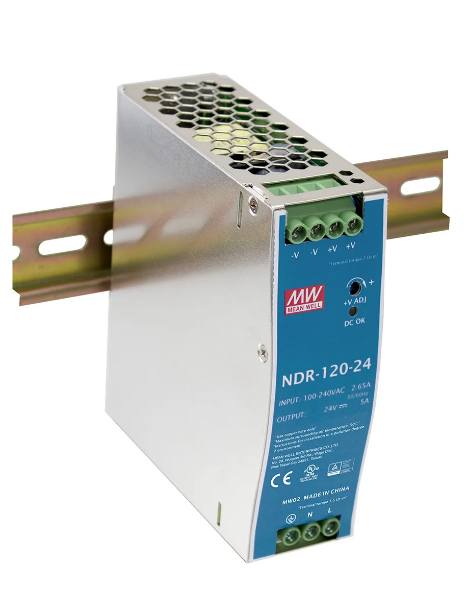 MEAN WELL DRA-60-12 DRA-60-24 DC12V DC24V 60 Вт одиночный выход импульсный источник питания для
