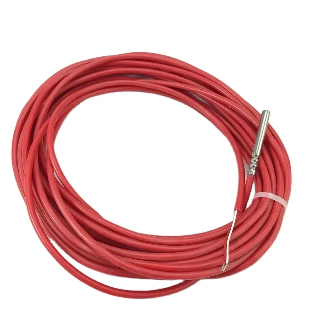 

10 meters Stock 4 Wire PT100 Temperature Sensor Thermistor Silicone Gel Coated Probe 5mm*45mm -50-180 centigrade RTDs