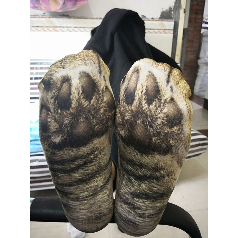 Мужские хлопковые забавные женские носки с принтом животных милые повседневные