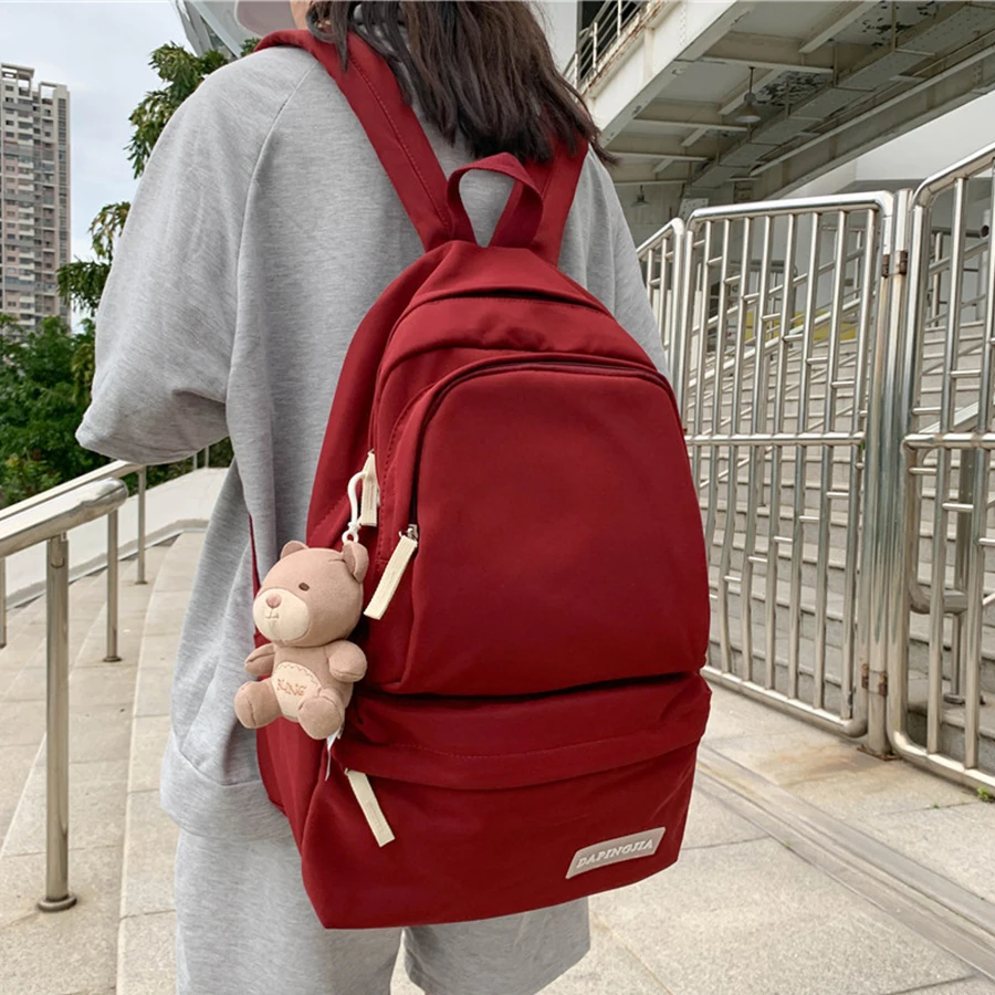 

2021 New Women Backpacks High Quality Waterproof Nylon Fashion School Bag Big Student Bag Cute Girl Travel Backpack Rucksacks