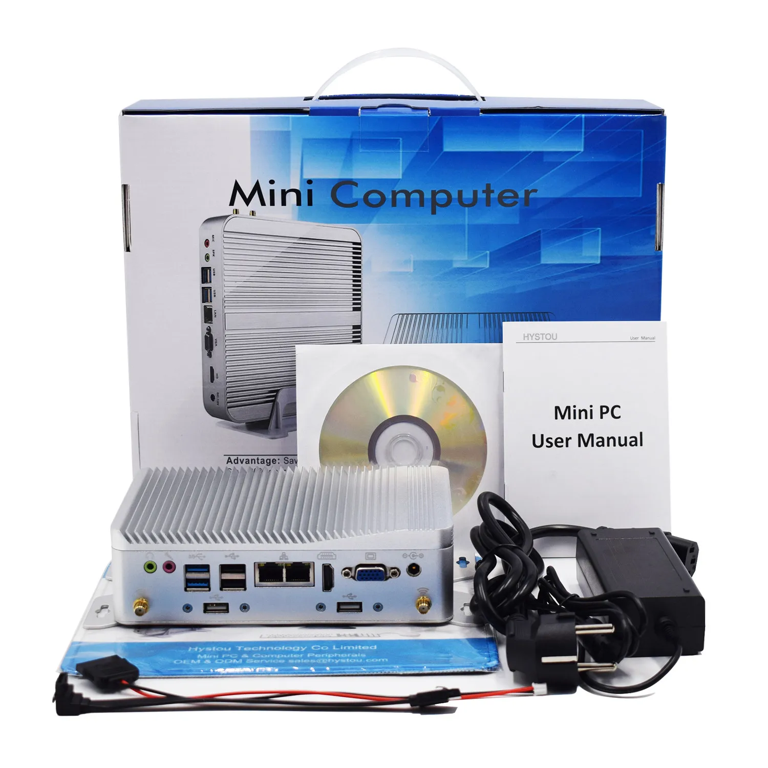 HYSTOU промышленный компьютер Celeron J1900 RS422/485 COM с GPIO ddr3 2 intel lan настольные компьютеры