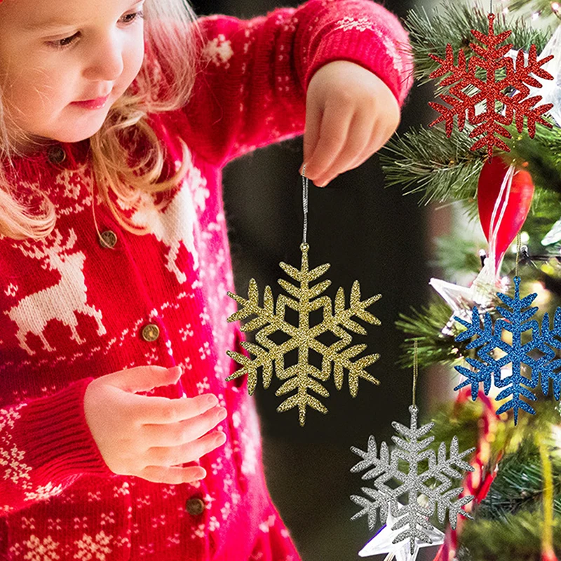 4 шт. 11 см пластиковые украшения для рождественской елки|Искусственный снег и