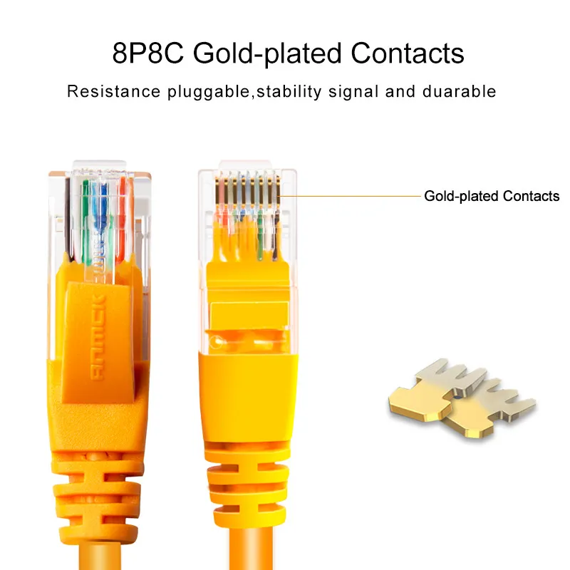 Ethernet кабель Anmck RJ45 Cat5e Lan UTP CAT 5e RJ 45 сетевой патч корд для настольных компьютеров