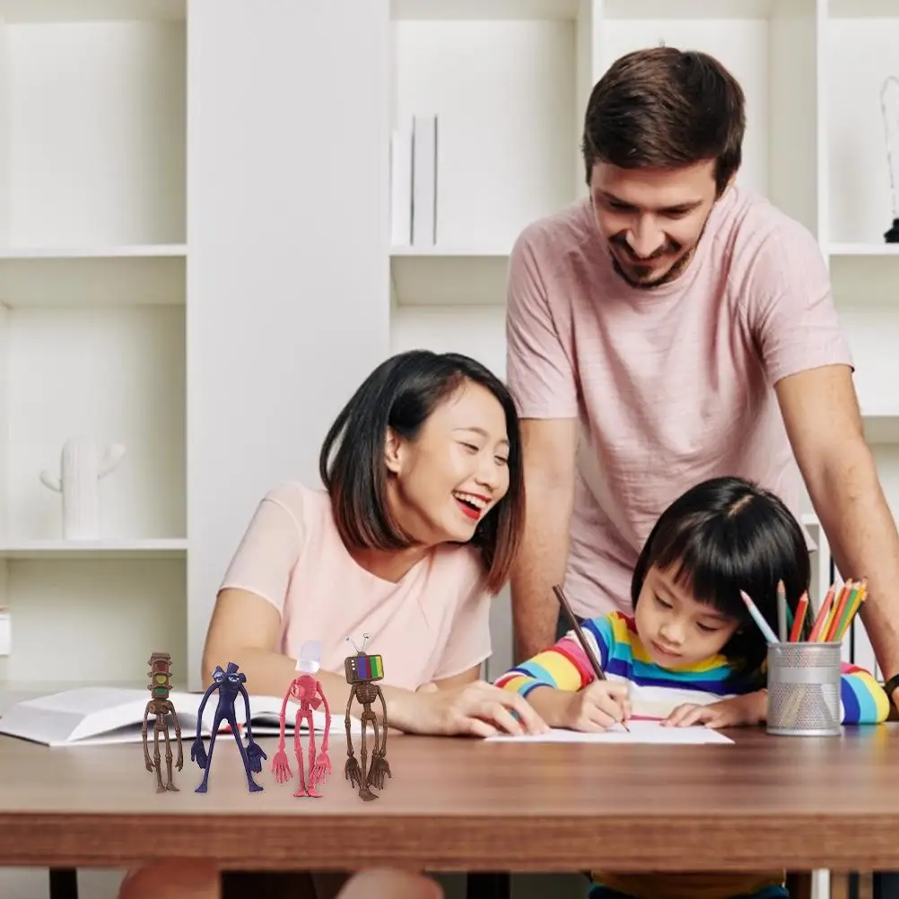 8 шт./лот аниме сирена голова экшн Фигурки игрушки мультфильм сиреневый ужас