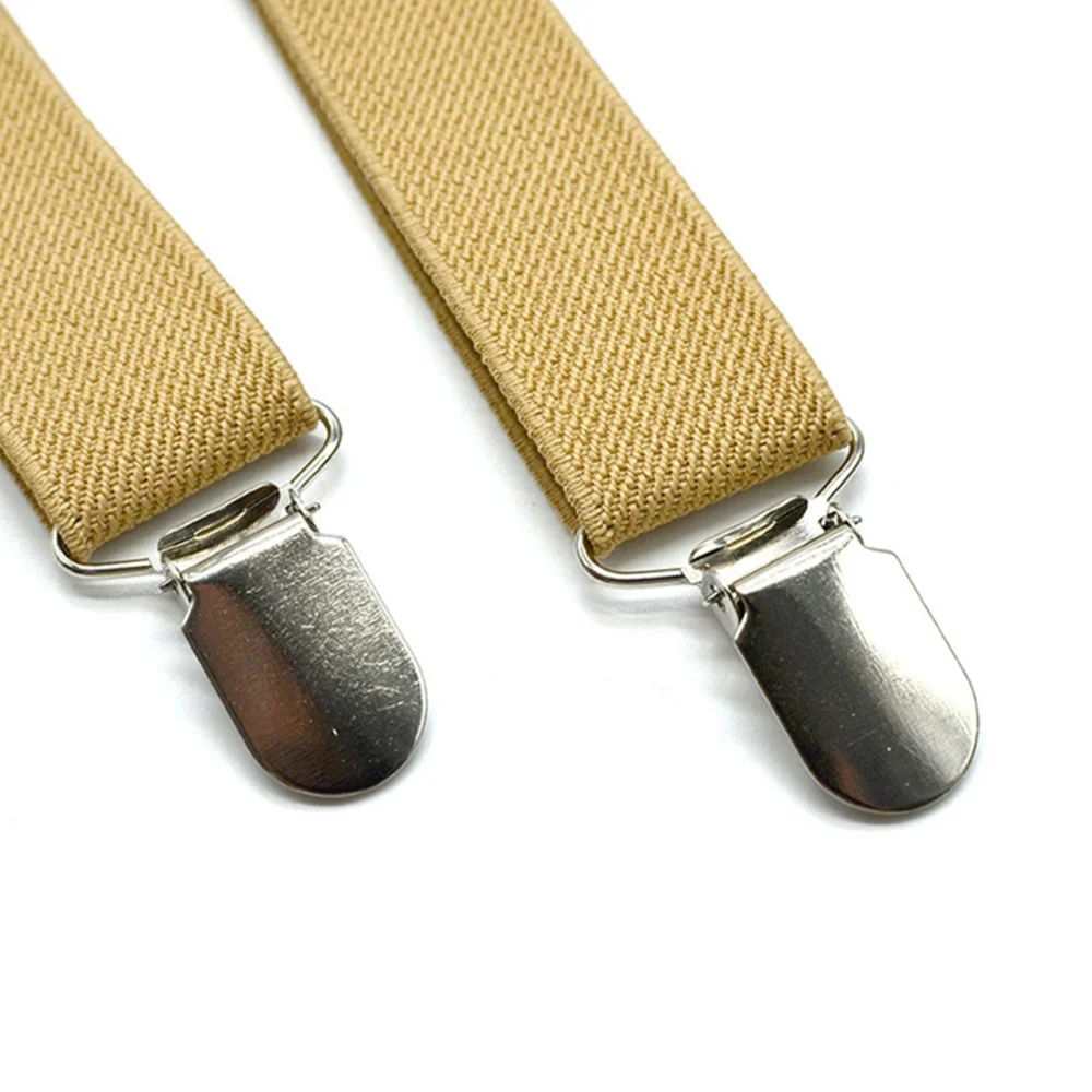 Детские подтяжки RAINIE SEAN цвета хаки однотонные бабочки в британском стиле