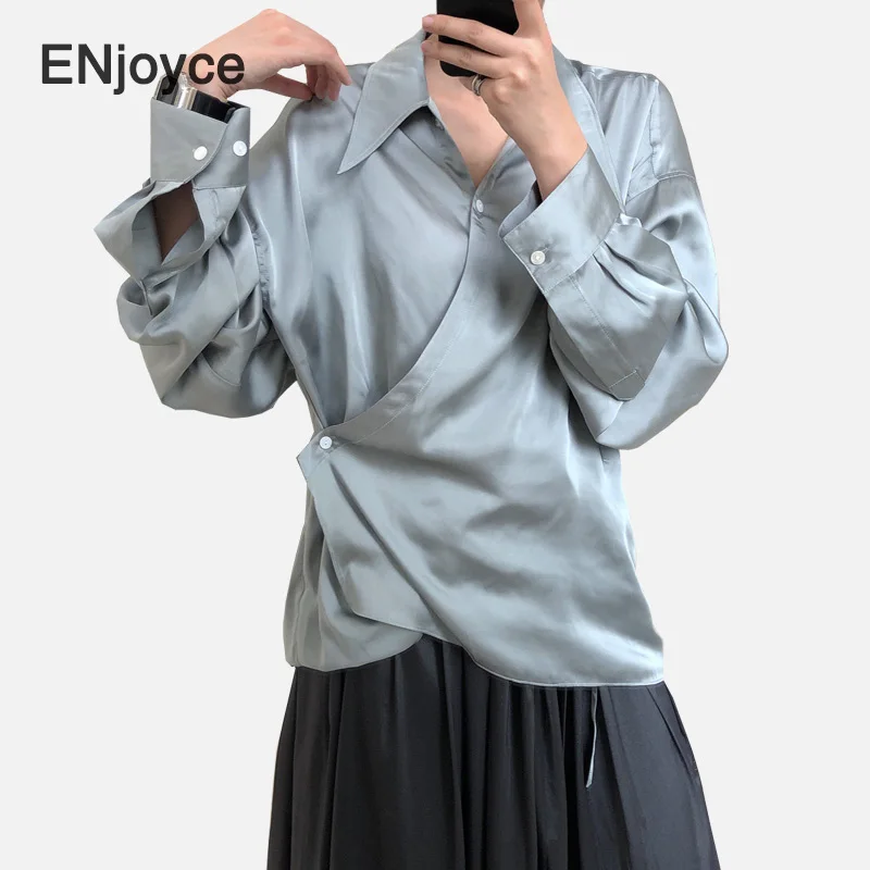 

Fashion Satin Rayon Silk Blouse Women Vintage Waist Slimming Long Sleeve Shirts Ladies Spring Fall New Loose Blouses Workwear