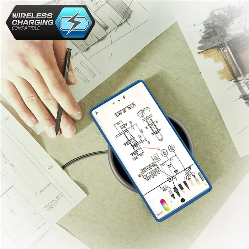 Чехол SUPCASE для samsung Galaxy Note 10 Plus( выпуск) UB style Premium Hybrid TPU бампер защитный прозрачный PC задняя крышка