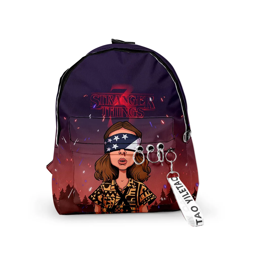 

2019 New Strange Stories Backpacks Men and Women Fashion Preppy Style School Bags Zipper Travel Soft Backpack Bag