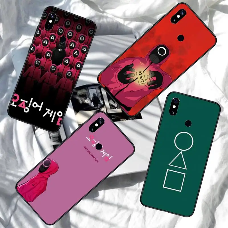 

Squid Game Phone Case For Xiaomi Mi 10T 11 pro Redmi Note 7 8 9 10 pro 8T 9T 9S 9A 10