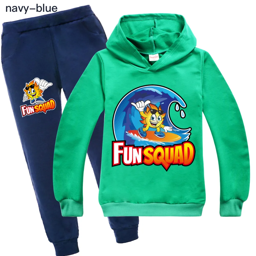 Fun Squad game Girls Clothes Autumn Long Sleeve Shirts + Pants boy Suits Children Clothing Sets Kids Clothes Teen 100cm-170cm