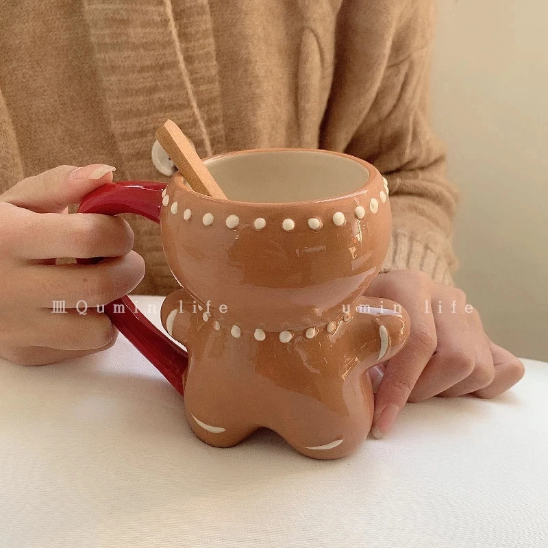 450 мл милый персонализированный имбирный человек/Санта Клаус керамическая