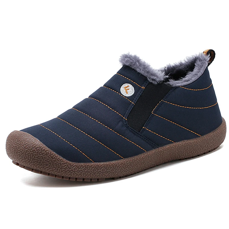 6822blue Женские зимние ботинки; коллекция года; однотонные теплые зимние ботинки с плюшевой подкладкой; нескользящая подошва; Водонепроницаемая женская обувь; большие размеры - Цвет: 6822blue