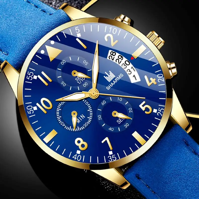 Модные повседневные мужские часы из нержавеющей стали аналоговые кварцевые