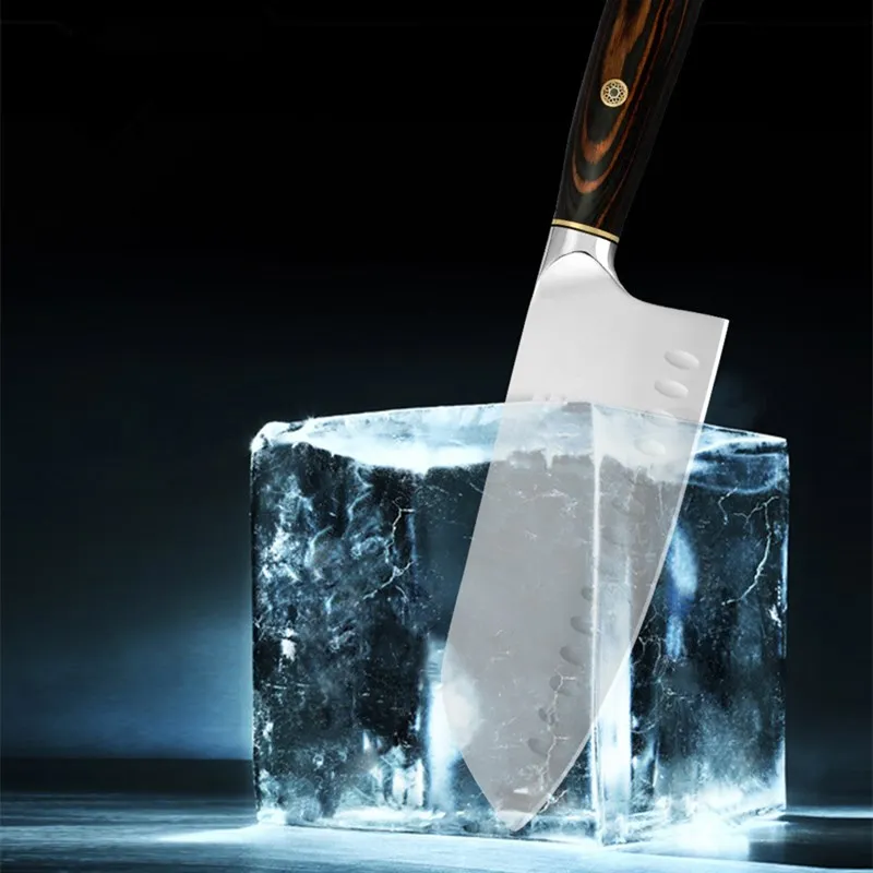 Кухонный нож Santoku в японском стиле профессиональный шеф повара кухонный для суши