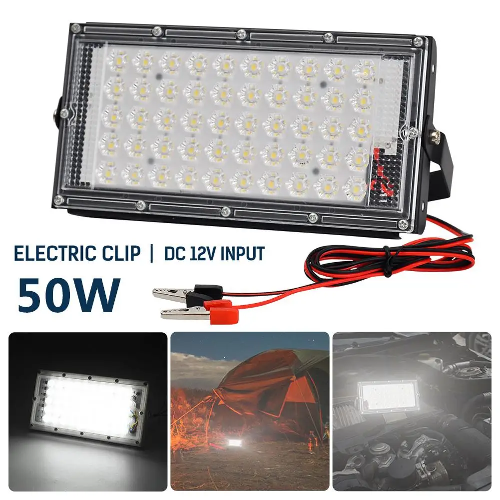 

1/2pcs LED Flood Light 50W Outdoor Wall Reflector Lamp Street Garden Floodlight Waterproof IP66 Spotlight Lighting