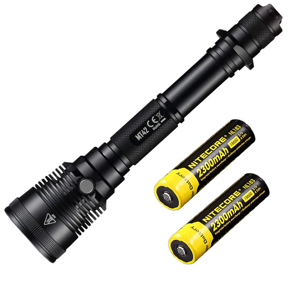 MT42 NL1823 NITECORE MT42 тактический фонарь CREE XHP35 HD светодиодный макс. 1800 люмен дальний бросок 470 метров уличный охотничий фонарь-прожектор - Испускаемый цвет: MT42 NL1823