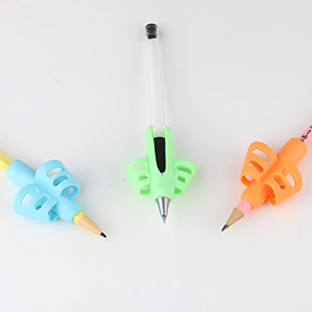 3 Pcs Pen grip Holding Holder Double Finger Student Writing Correction Device Posture Tool |