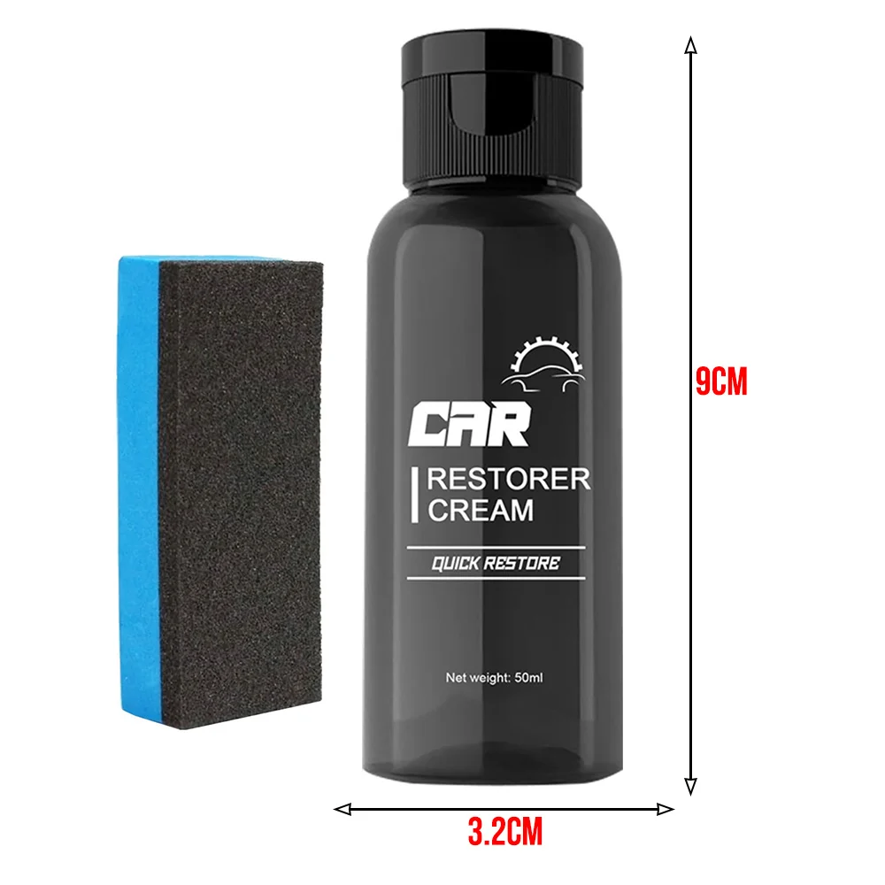 

Auto Leather Plastic Refurbishment Paste Car Restorer Cream Easy to Operate