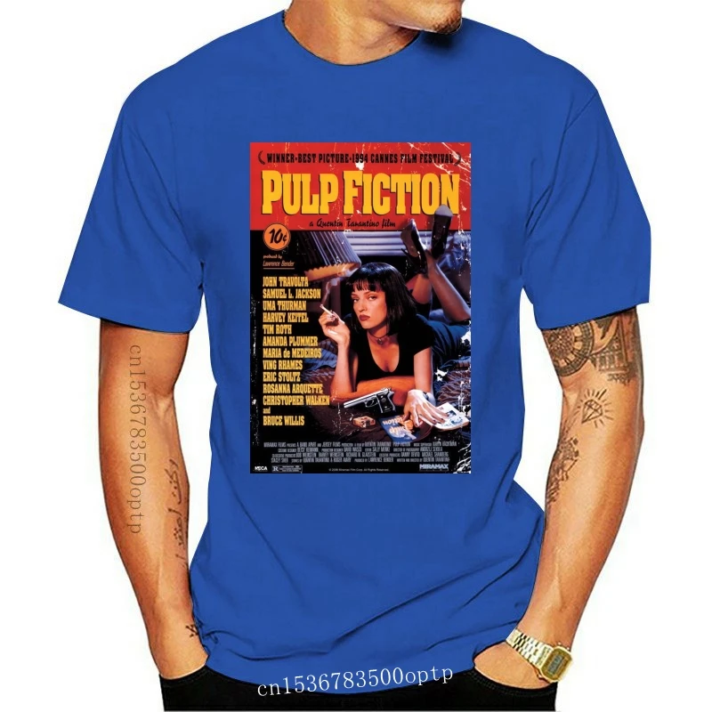 

New pulp fiction tshirt anime t shirt Summer Top Tees t-shirt Fashion white casual for male comfortable men Print Creative