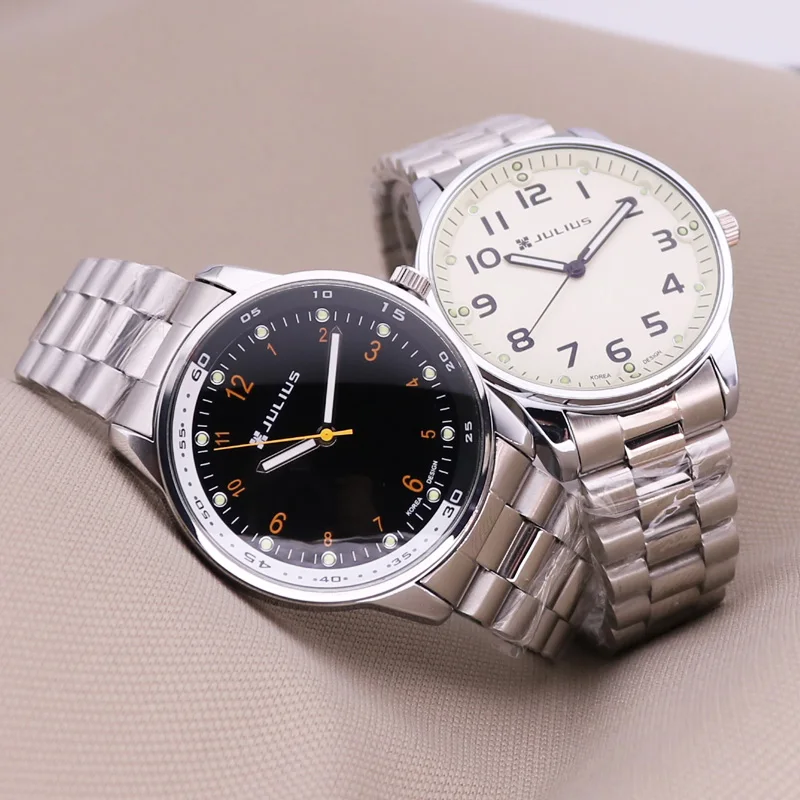 

Julius Men's Watch Stainless Steel Watch Boy Band Bracelet Wrist JA-264 Clock Band Business Boy Birthday Gift No Box