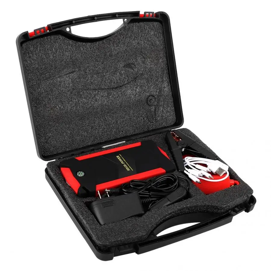 12 В 20000 мАч Многофункциональный цифровой дисплей Smart Jump Starter аварийный внешний