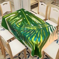 tropical tree leaf tablecloth waterproof table cloth toalha de mesa nappe decoracao para casa manteles rectangular table cover