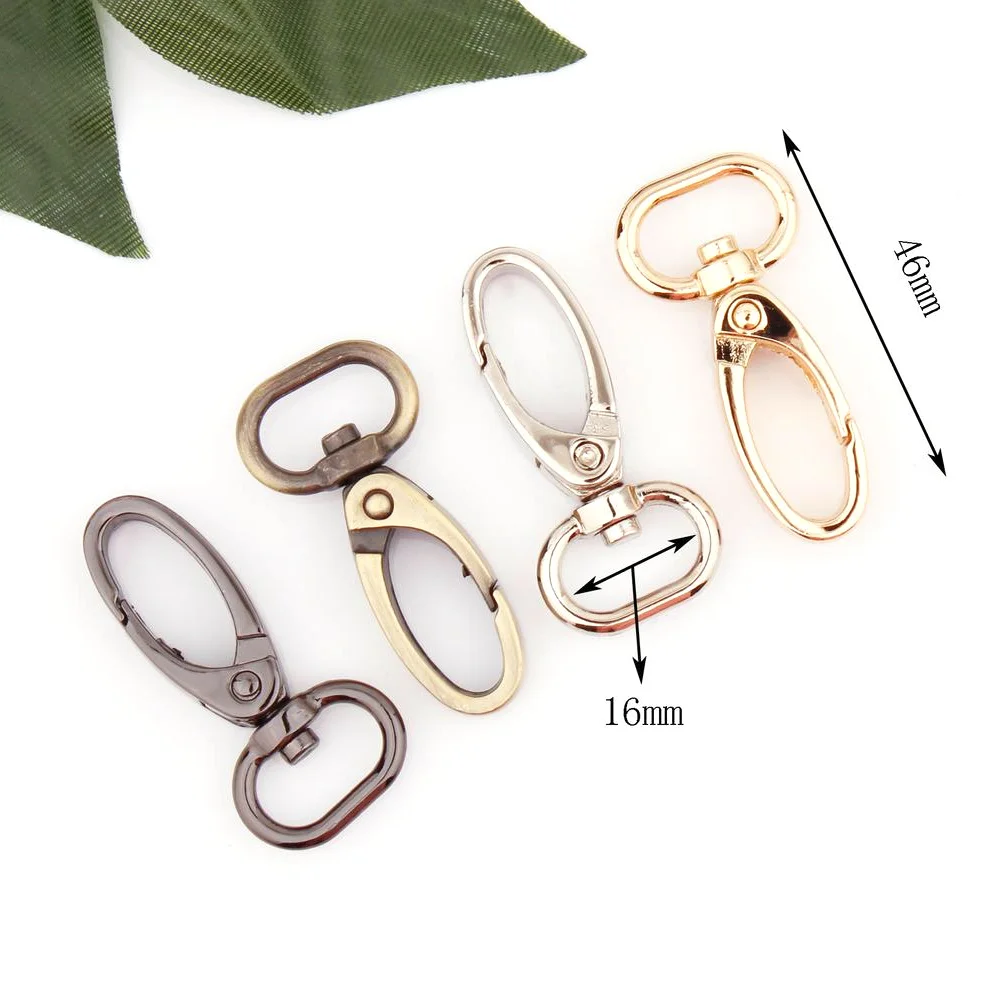 10 шт. 16 мм Поворотная застежка металлический поворотный карабин Застежка ремешок
