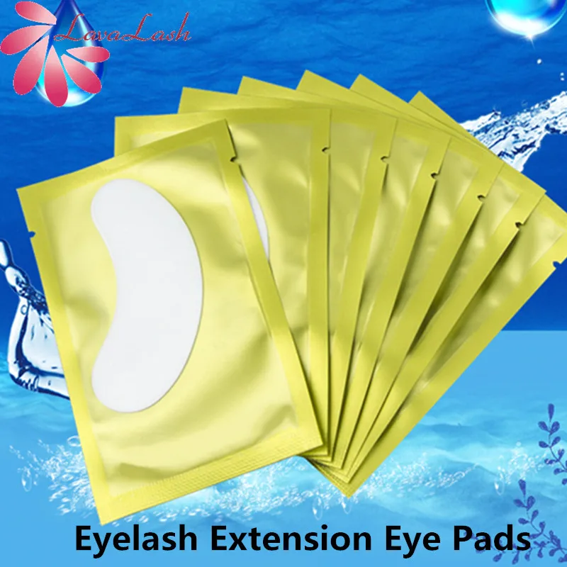 50 пар накладки для ресниц гелевые прививки наращивания бумажные наклейки
