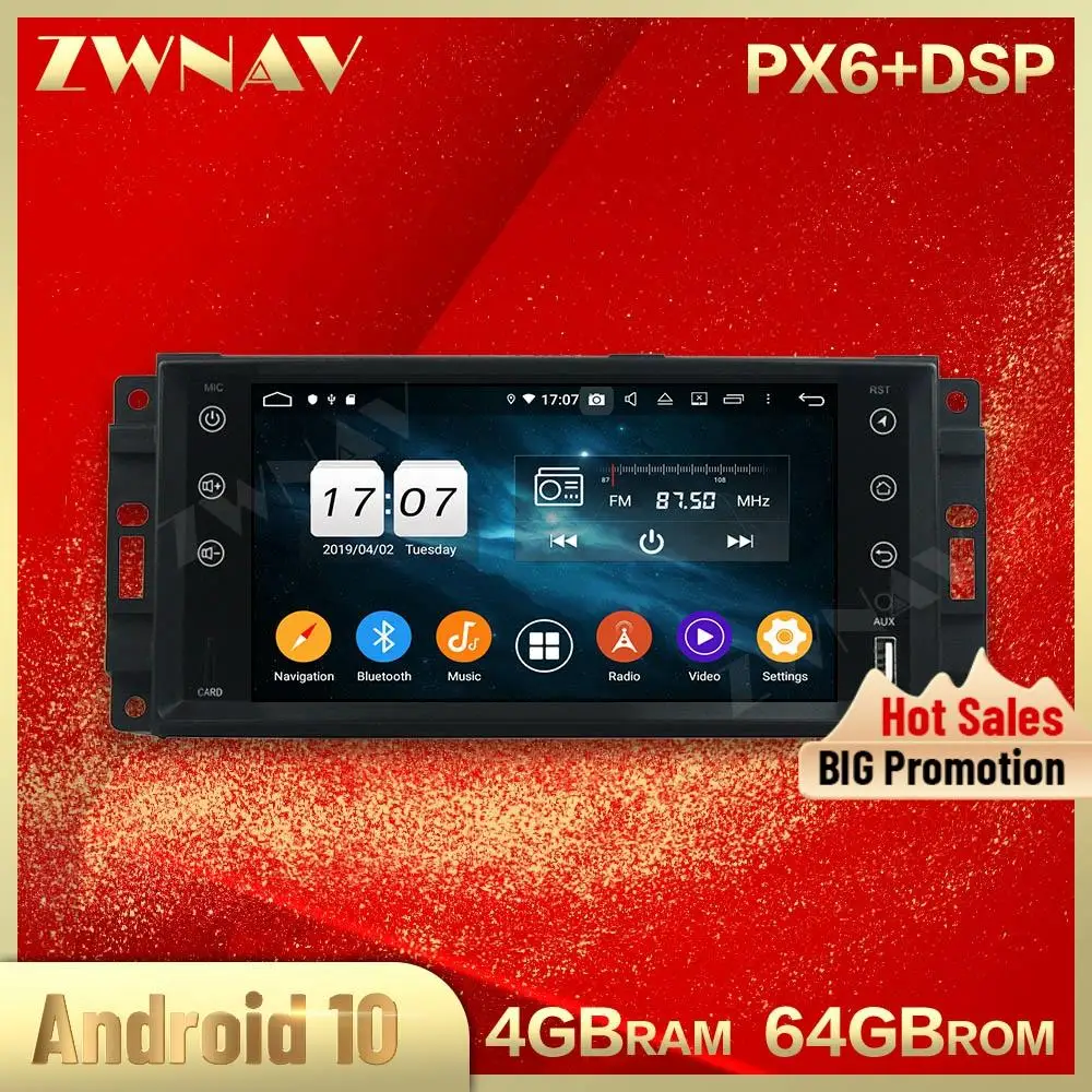 

2 din Android 10,0 экран Автомобильный мультимедийный плеер для Jeep Compass Wrangler Full Touch Радио Стерео GPS навигация головное устройство Автомобильное стер...