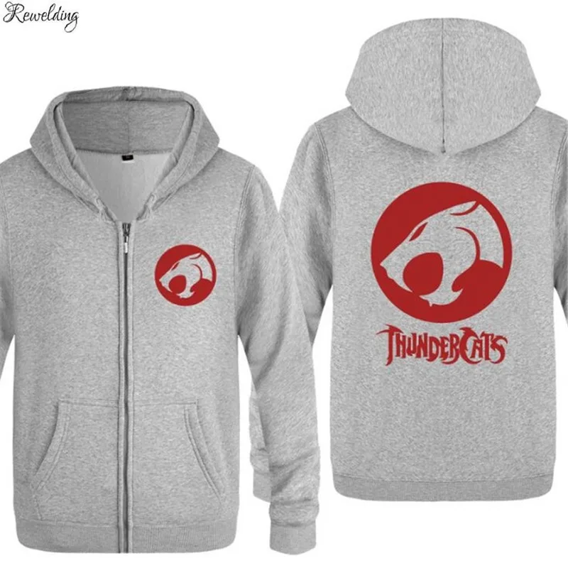 

Mens Hoodie Anime Thundercats Printed Hoodies Men Hip Hop Fleece Long Sleeve Zipper Jacket Coat Sweatshirt Skate Tracksuit