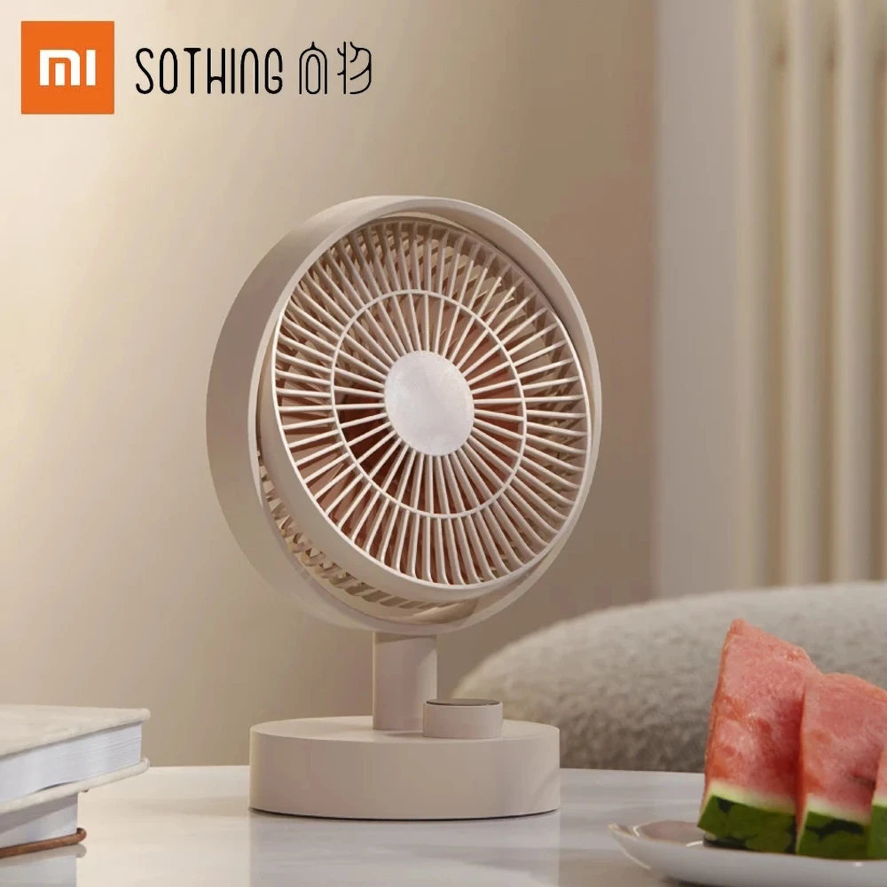 

Настольный вентилятор Xiaomi Sothing версия для тропических лесов мини-вентилятор перезаряжаемый ручной съемный бесшумный вентилятор для дома