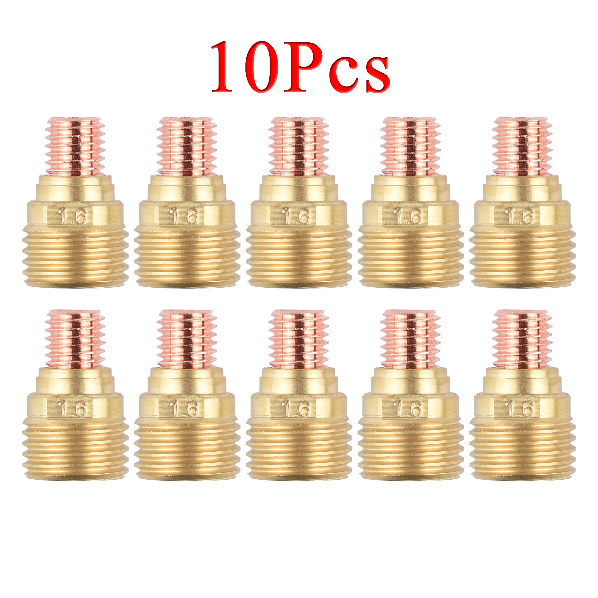 Цанговый корпус для газовой линзы TIG 45V42 45V43 45V44 45V45 WP9 20 25 5/10 шт. 1 0/1 6/2 4/3 2 мм |