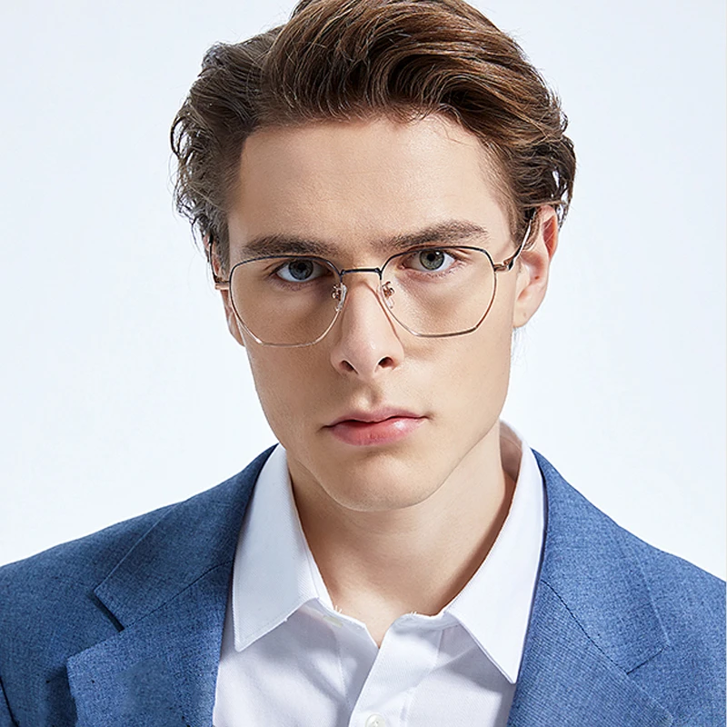 

Titanium Alloy Glasses Frame Men Women Vintage Myopia Prescription Eyeglasses New Fashion Full Optical Eyewear For Male VT091