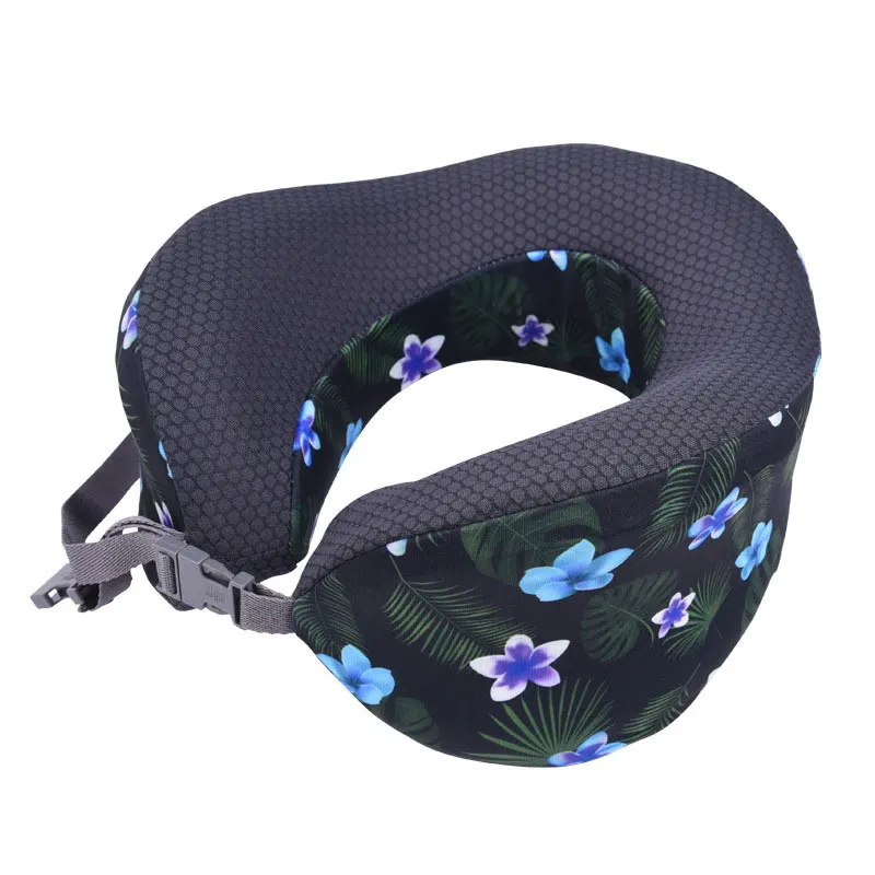 B Soft Travel Neck Pillow Light Weight Memory Foam Cushion Support Neck Headrest U Pillow Rollable Pillows for Plane Car Office - Цвет: B